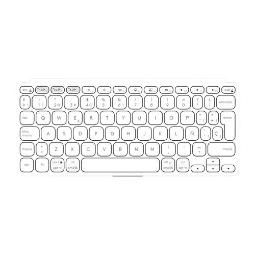 Tastatur Logitech 920-012974 Hvid Grå QWERTY