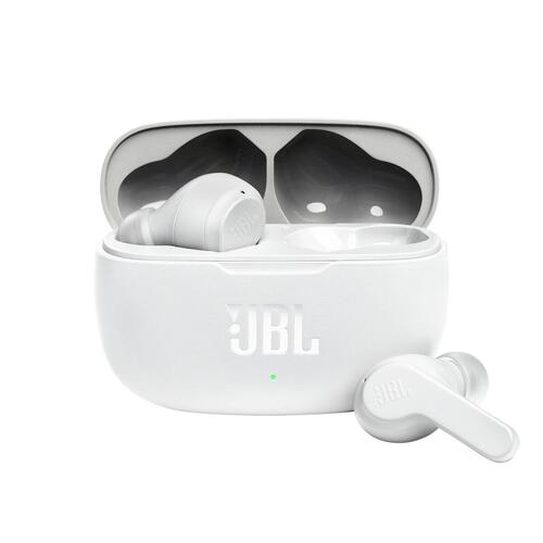 Bluetooth headset med mikrofon JBL JBLW200TWSWHT Hvid