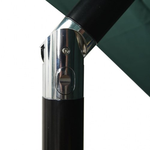 Parasol med 3 niveauer 250 x 250 cm - grøn