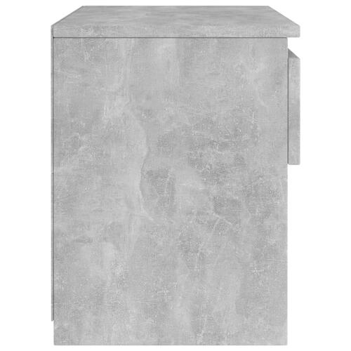 Sengeborde 2 stk. 40x30x39 cm konstrueret træ betongrå