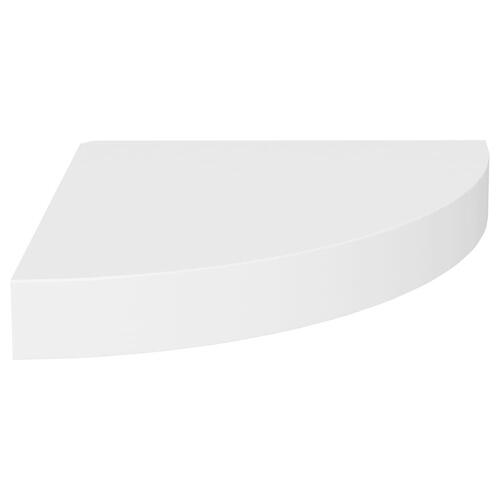 Hjørnehylder 2 stk. 25x25x3,8 cm MDF hvid (OUTLET B)