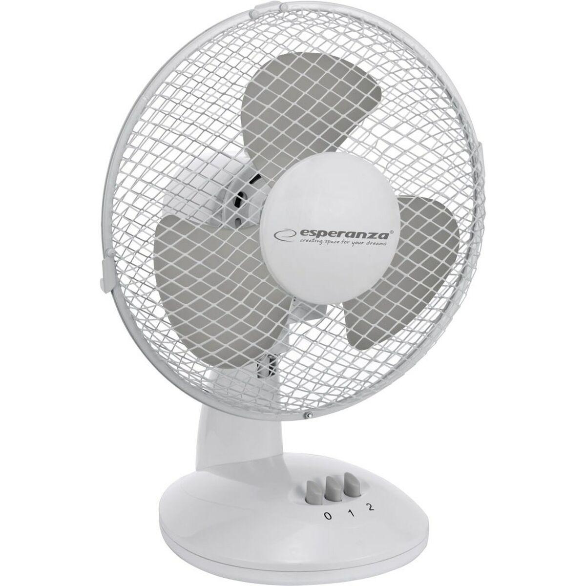 Bordventilator Esperanza EHF004WE Hvid Grå 30 W