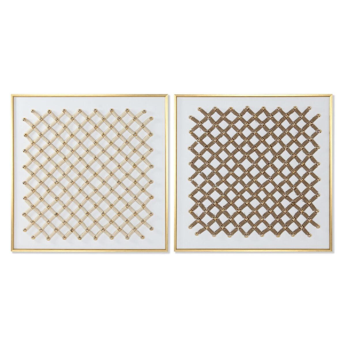 Håndmalet lærred - abstrakt vægkunst, 100 × 100 cm