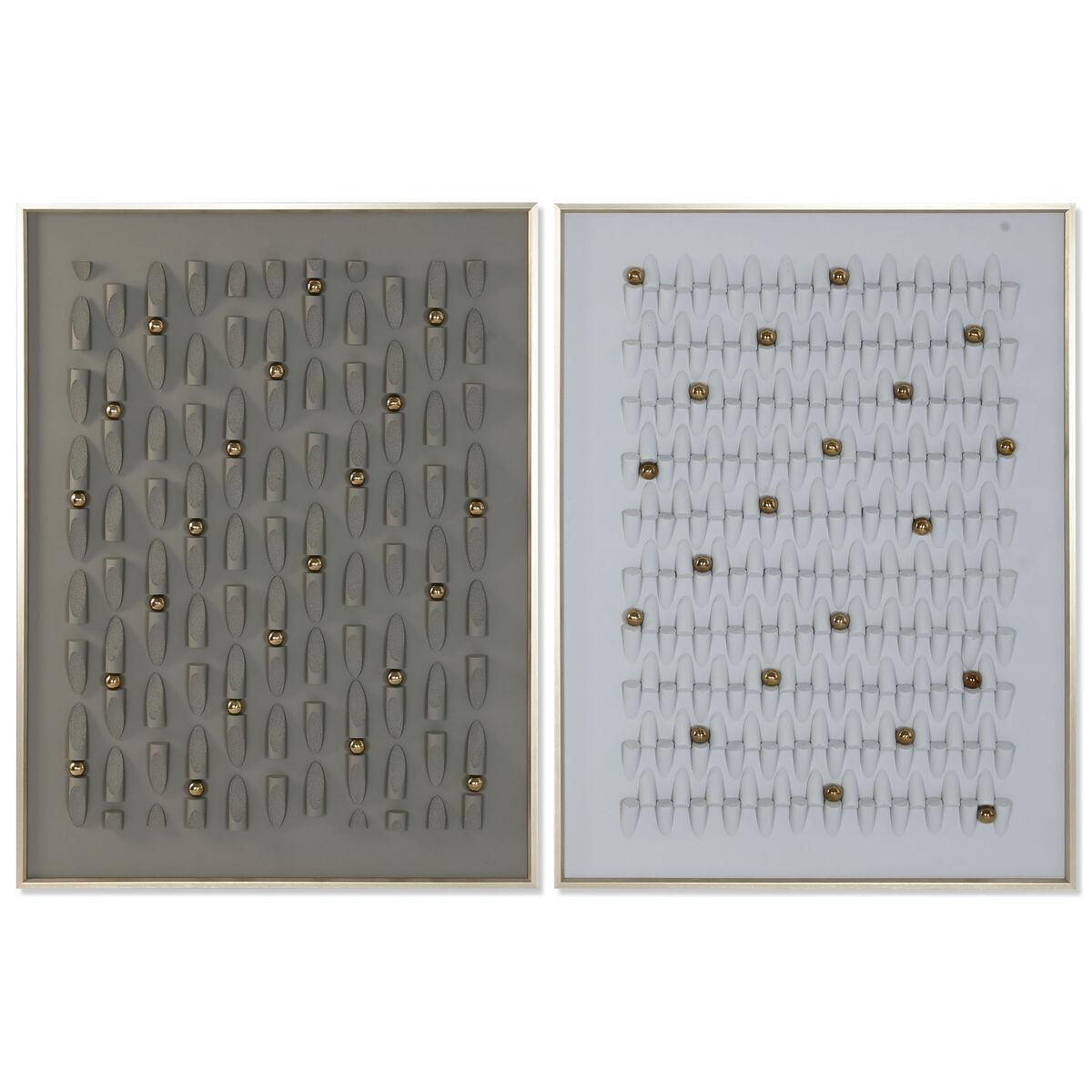 Lærredsmaleri, polystyren ramme, 90 × 3,5 × 120 cm