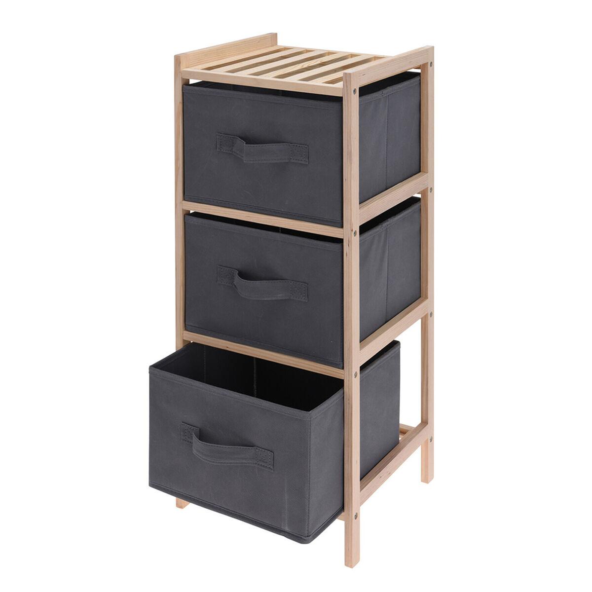 Storage Solutions kommode med 3 stofskuffer - model 784630050