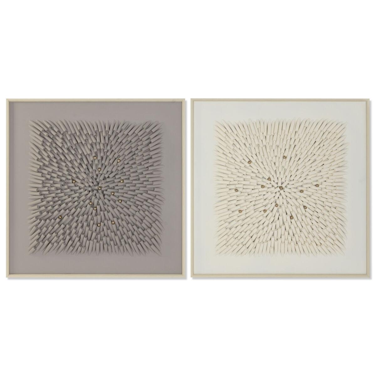 Lærred - abstrakt 3D vægkunst, 100 × 100 cm