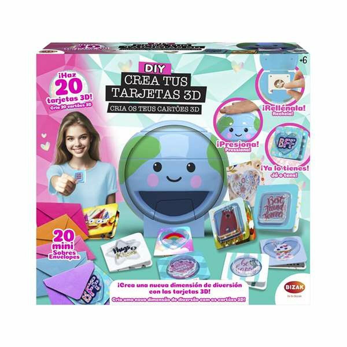 Bizak Lærerigt brætspil - kreativt 3D-kortværksted (+6 år)