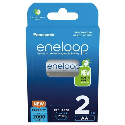 Genopladelige batterier Panasonic BK-3MCDE/2CP