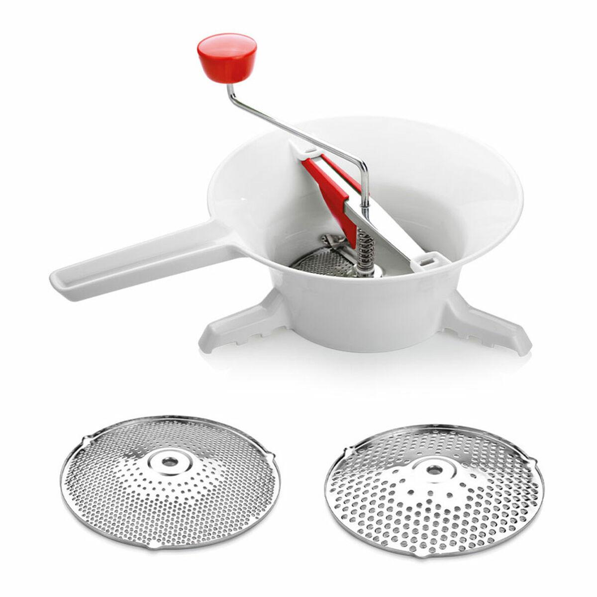 Tescoma Handy puré- og kartoffelmoser - rustfrit stål/plast, hvid