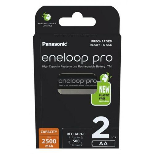 Genopladelige batterier Panasonic BK-3HCDE/2CP 2500 mAh 1,2 V