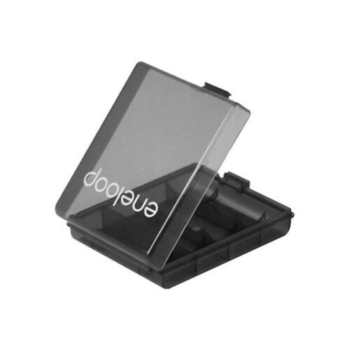 Panasonic eneloop pro AA genopladelige batterier - BK-3HCDE/4CP + etui (4 stk.)
