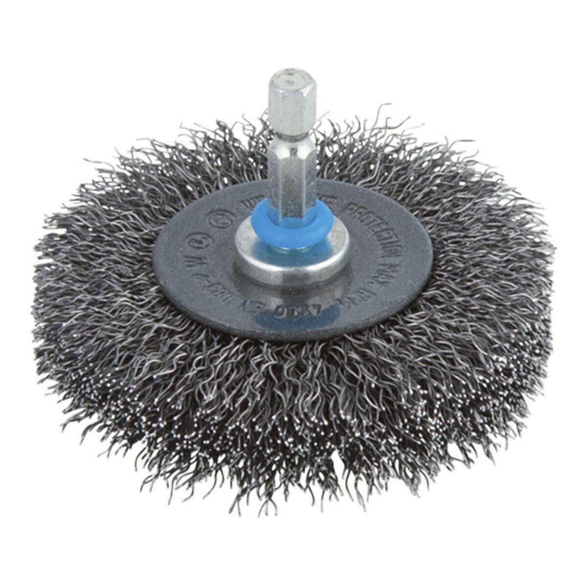 Slibeskive med stålbørste - Wolfcraft