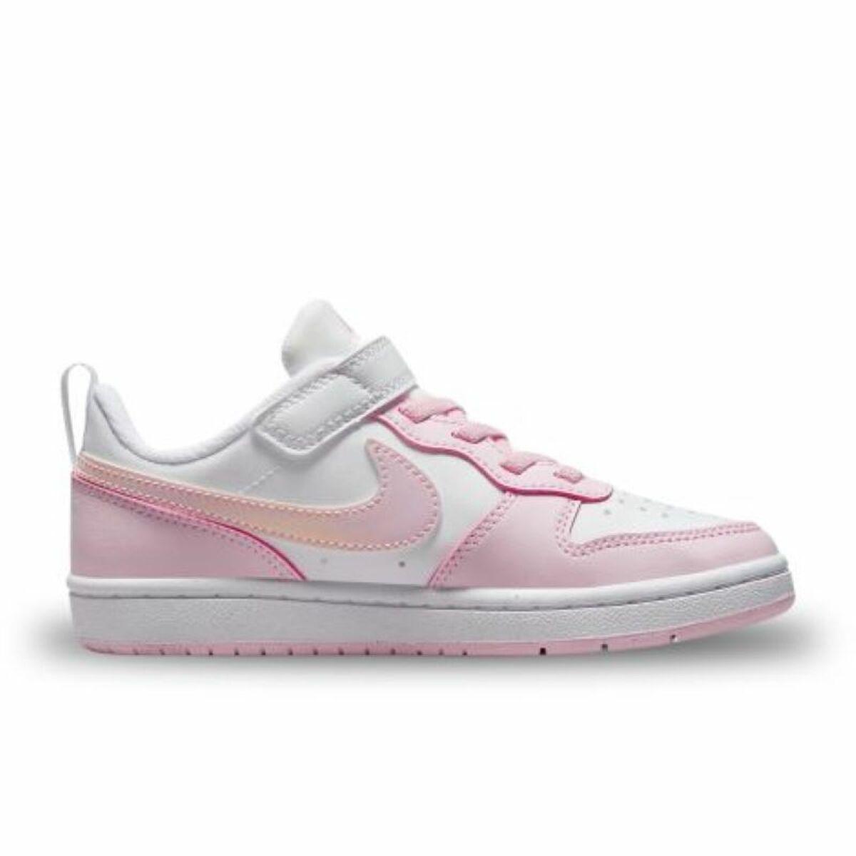 Nike Court Borough Low Recraft BPV børnekondisko - hvid/pink, str. 31,5