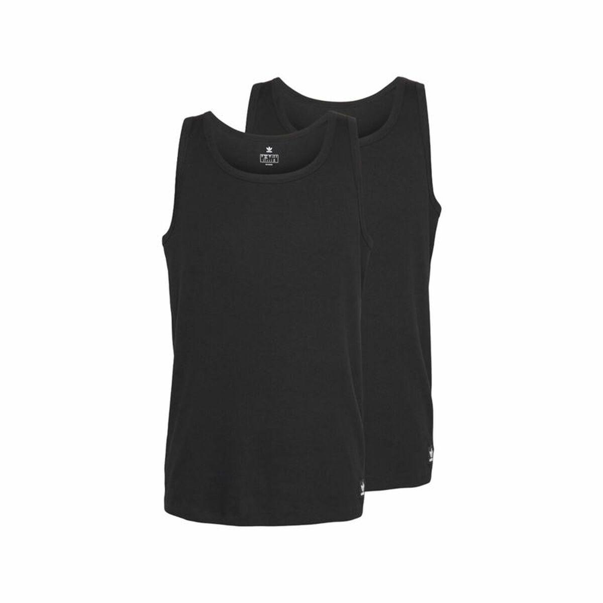 Adidas Active Flex Cotton tanktop til mænd, sort - 2-pak (M)