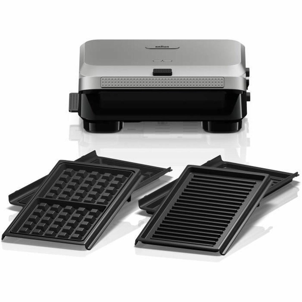 Braun elektrisk bordgrill 800 W - Sandwich- og vaffeljern