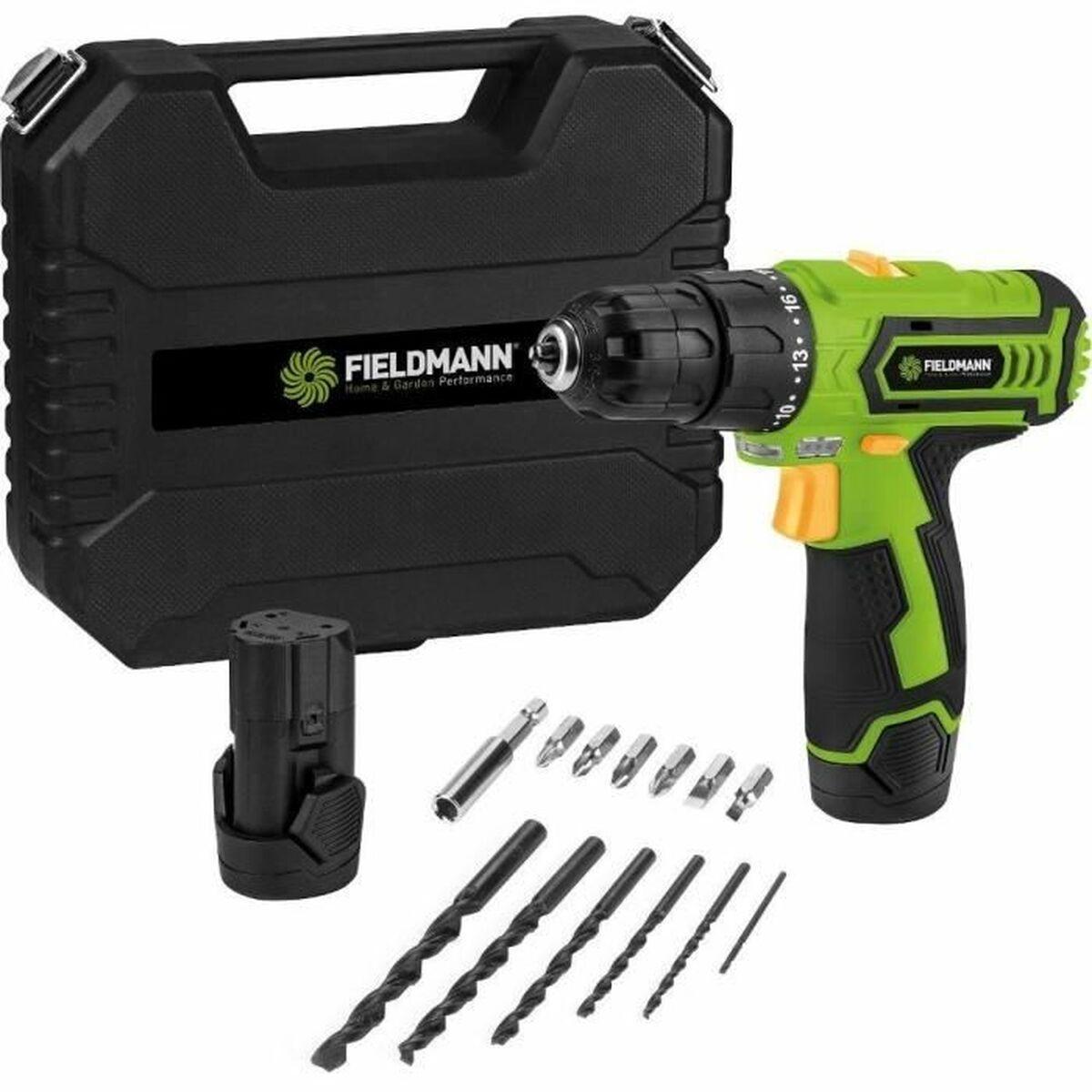 Fieldmann FDV 10252-A skruemaskine 12 V med tilbehør
