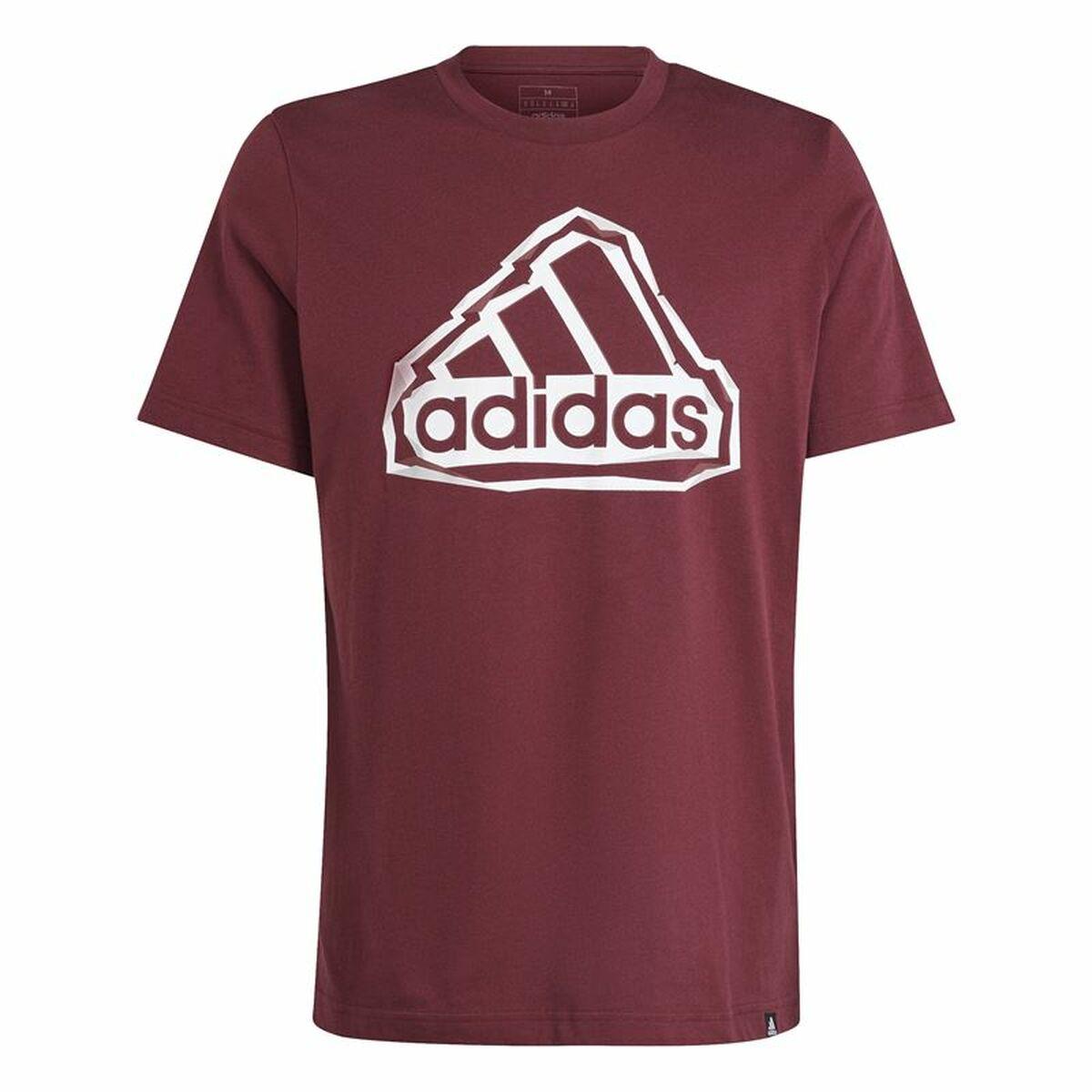 Adidas FLD BOS kortærmet T-shirt til mænd - bordeaux, XL