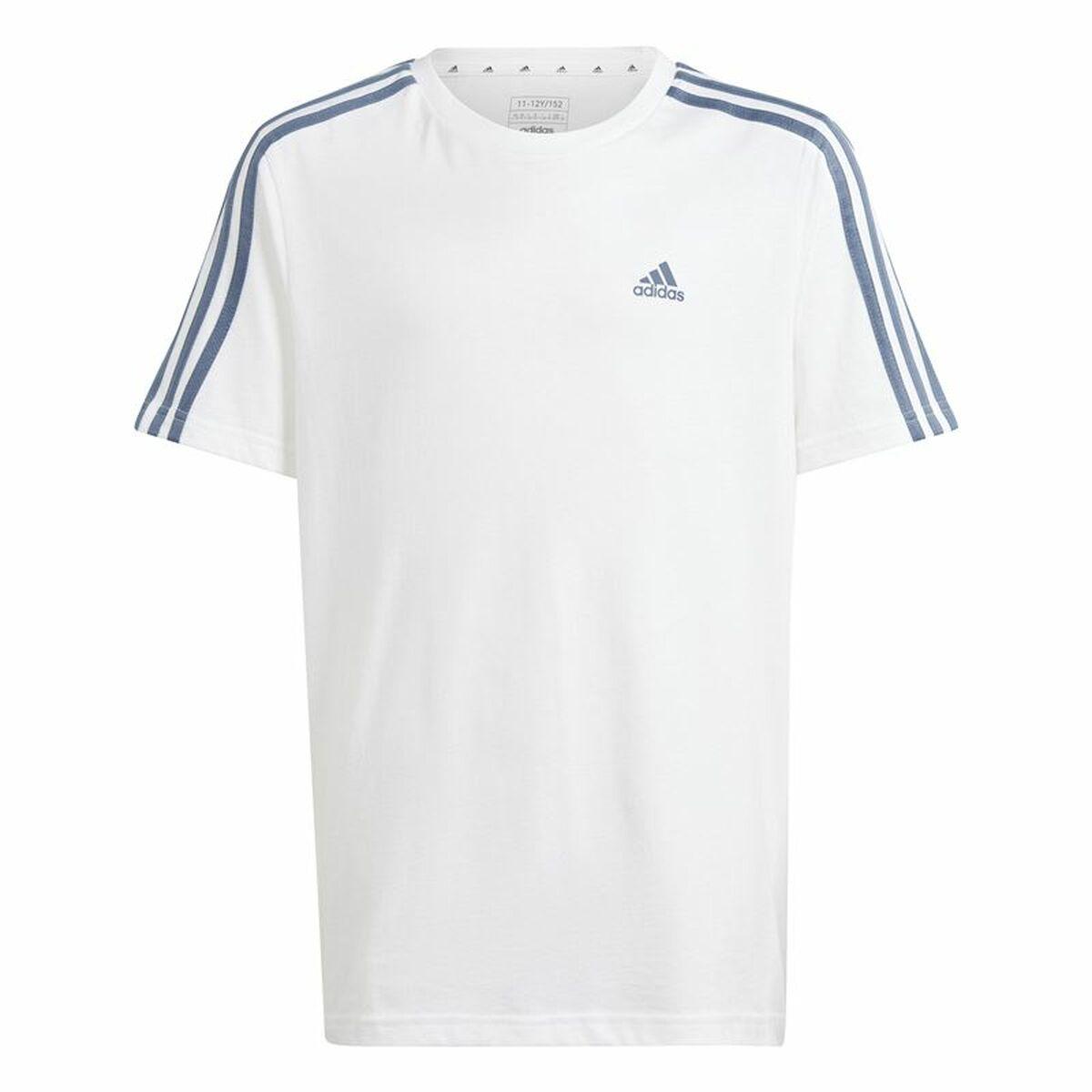 Adidas Essentials kortærmet T-shirt til piger - hvid (7-8 år)