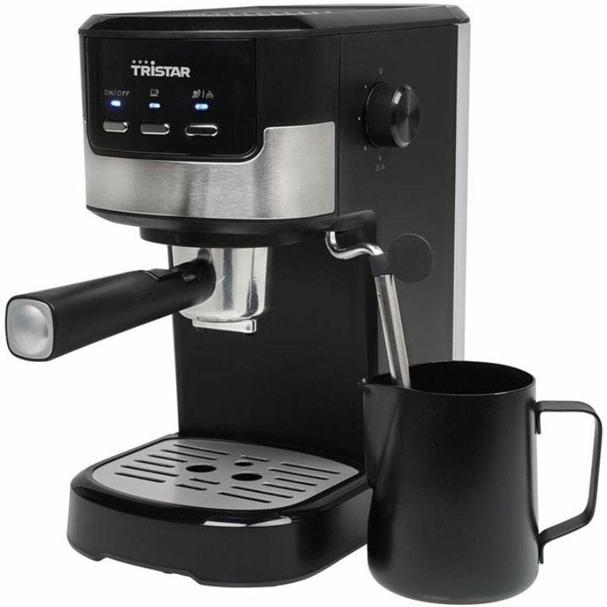 Hurtig manuel kaffemaskine Tristar CM-2278 Sort Sølv 1,25 L 20 bar