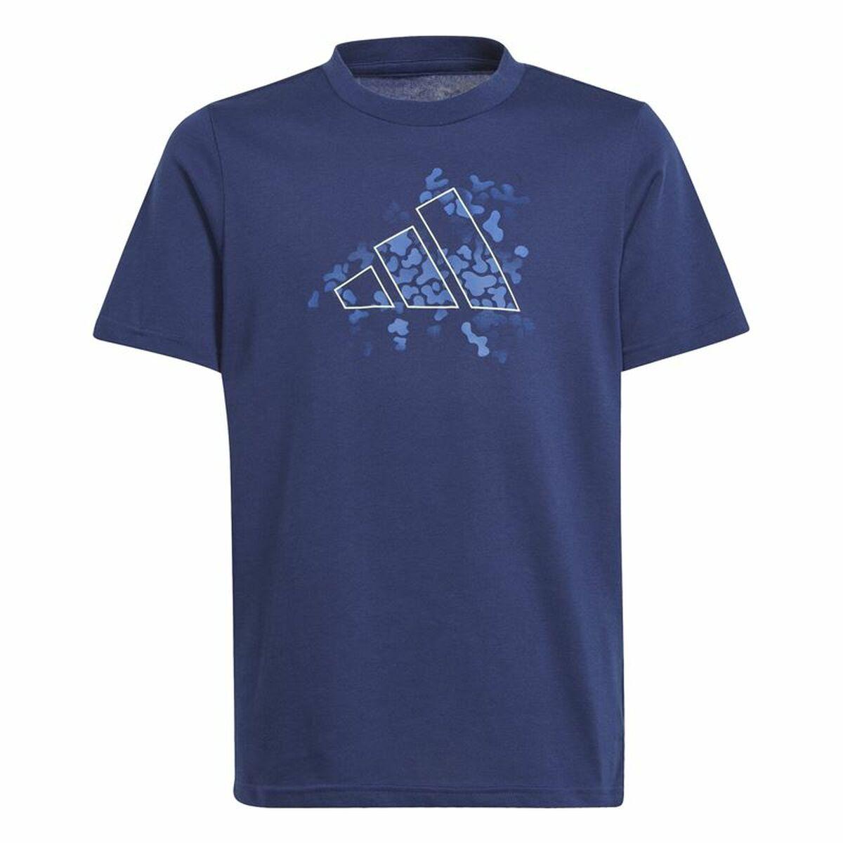 Adidas Essentials Uni Train T-shirt til drenge, blå (9-10 år)