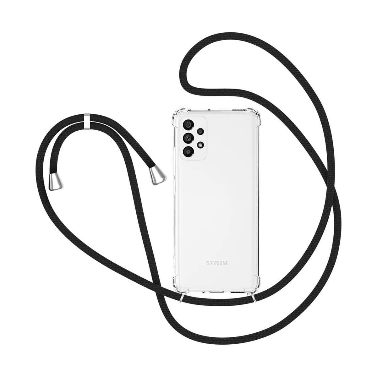 Mobilcover med strop til Samsung Galaxy A23 4G/5G og M23 - Sort