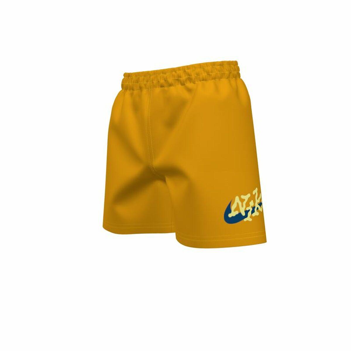 Nike 4" Volley Short til drenge - okker (10-12 år)