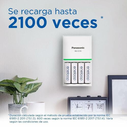 Genopladelige batterier Panasonic BK-3MCDE+4MCDE/8CP