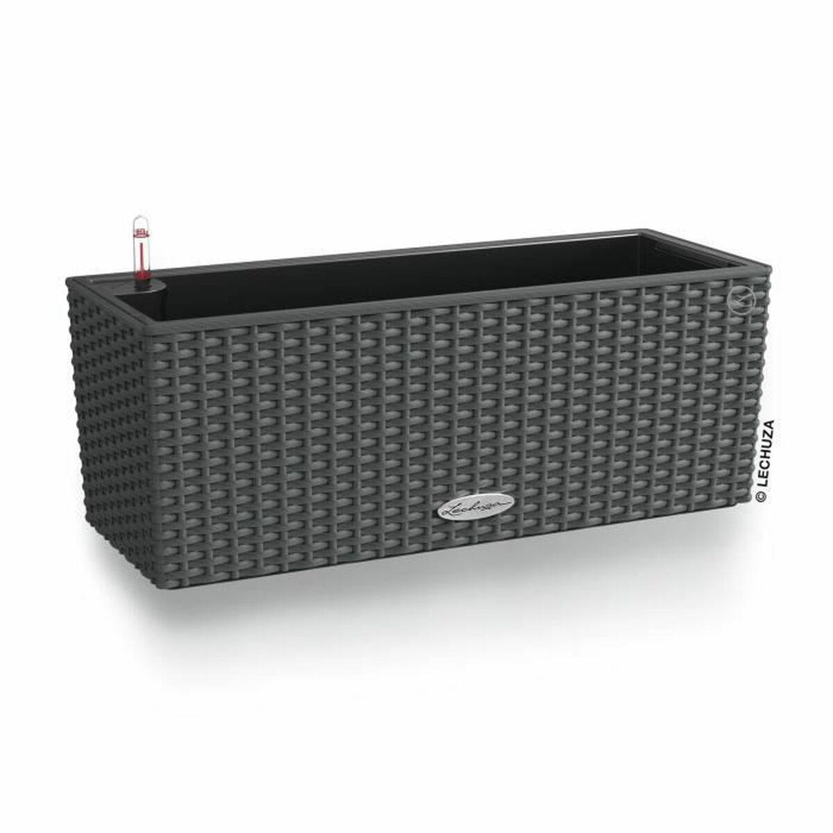 Lechuza urtepotte - sort/grå, polypropylen, 50 cm