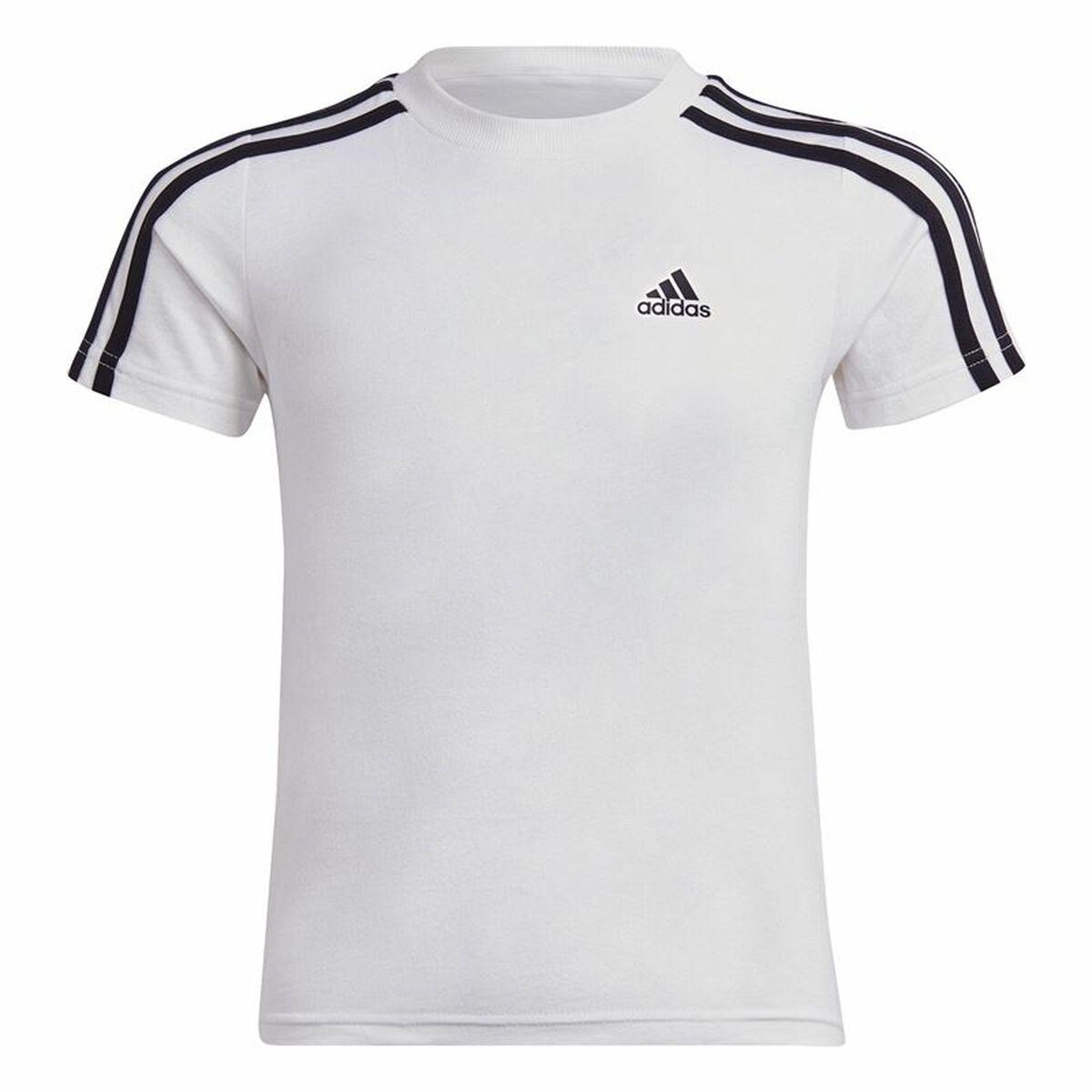 Adidas Lk 3S Co kortærmet T-shirt - Hvid, 7-8 år