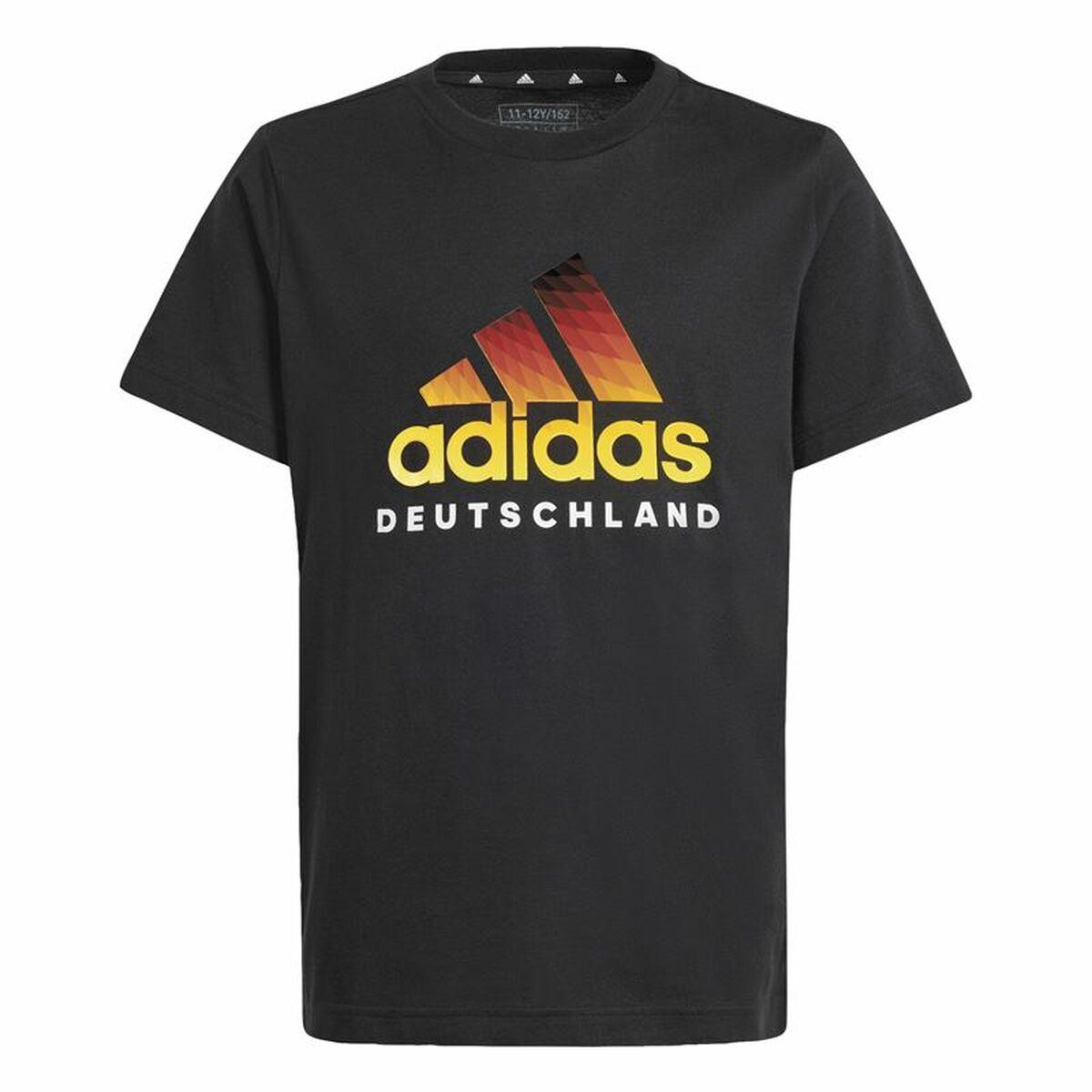 Adidas Deutschland kortærmet T-shirt til børn - Sort, 7-8 år