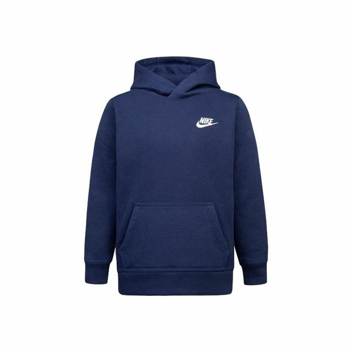 Nike Club Fleece hættetrøje til børn - marineblå (2-3 år)