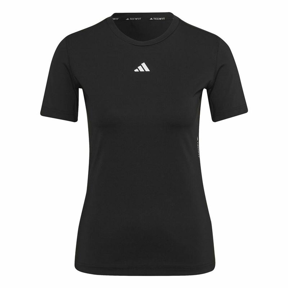 Adidas Techfit kortærmet T-shirt til kvinder - Sort (S)