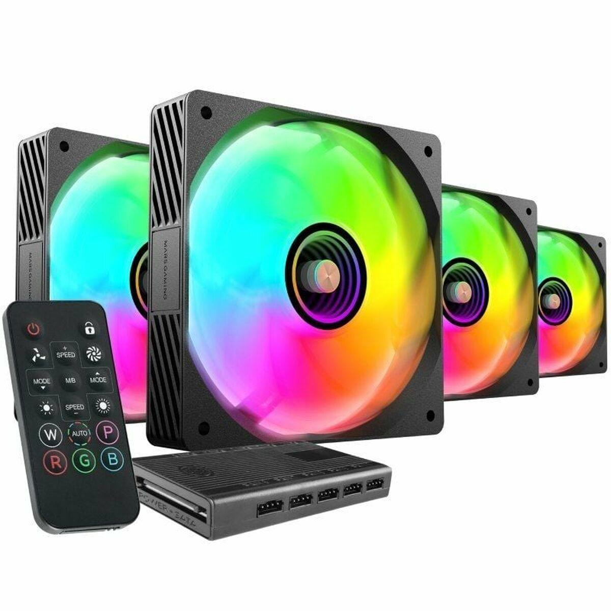 Mars Gaming MFSI4KIT CPU-køler - RGB ventilatorsæt