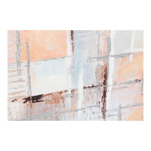 Maleri Squares Abstrakt 100 x 3 x 100 cm Moderne (2 enheder)