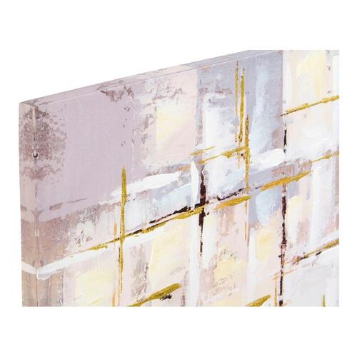 Maleri Squares Abstrakt 100 x 3 x 100 cm Moderne (2 enheder)