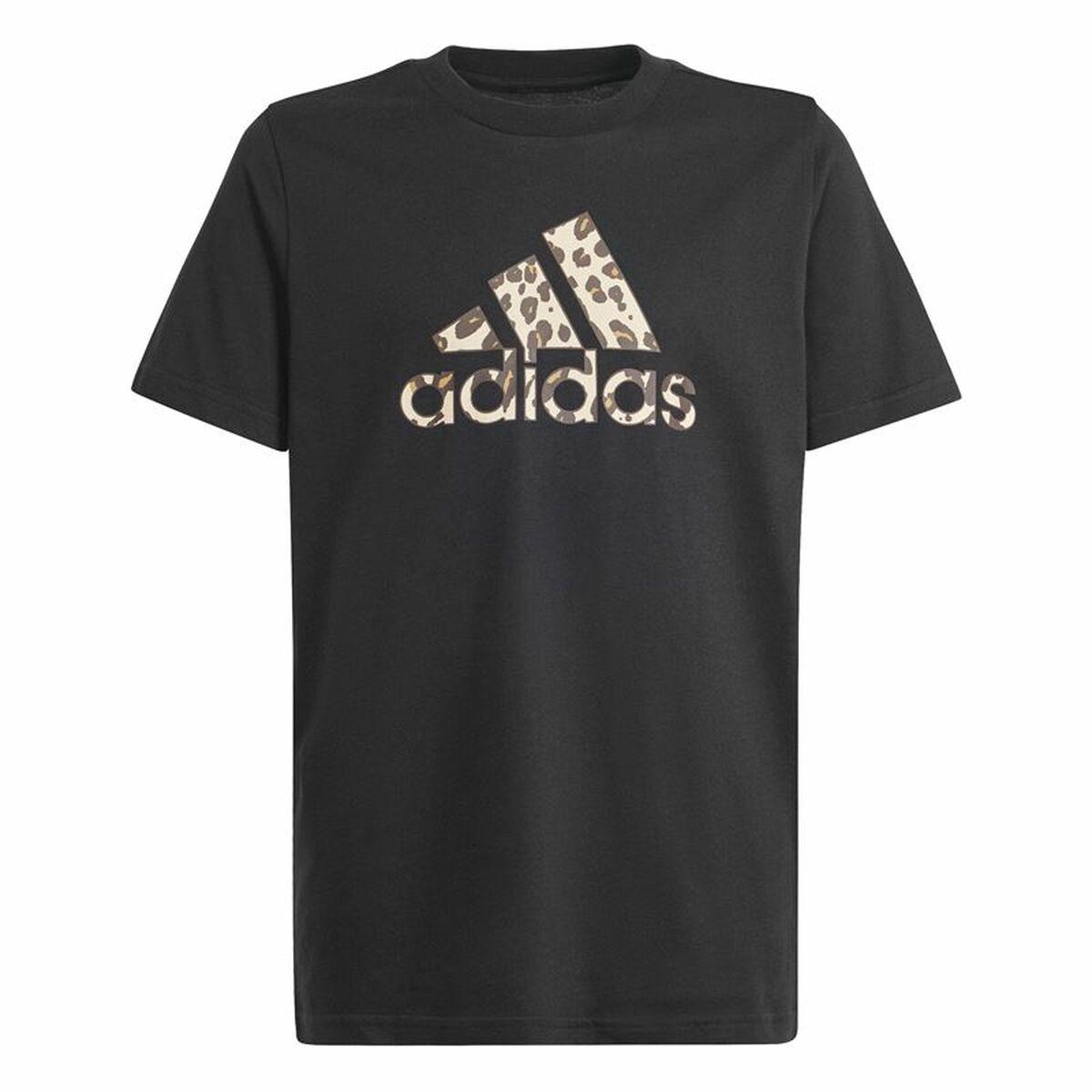 Adidas Børne T-shirt med korte ærmer Animal - Sort (7-8 år)