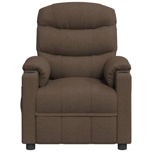 Massagestol stof brun