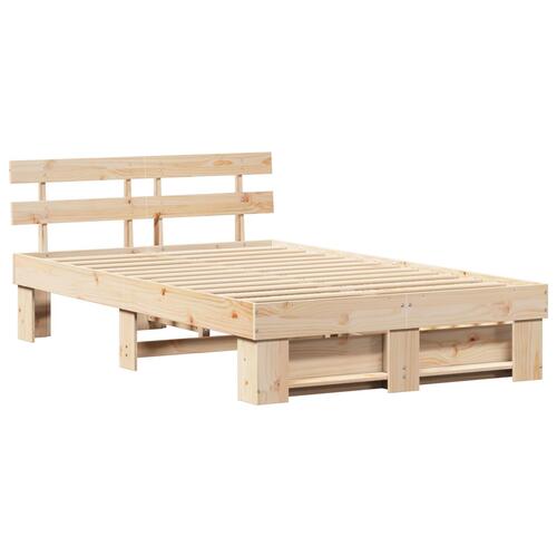Sengestel med skuffer 140x190 cm Massivt fyrretræ