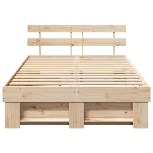 Sengestel med skuffer 140x190 cm Massivt fyrretræ
