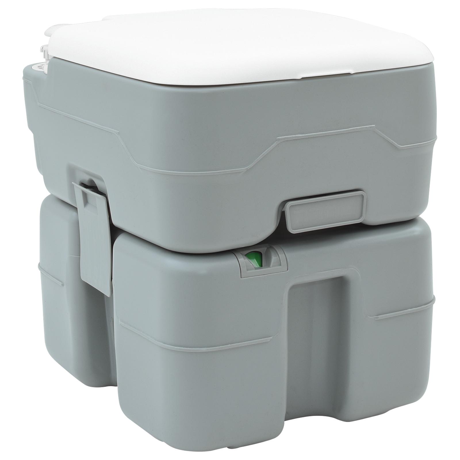 Camping toilet Grå 41,5 x 36,5 x 42 cm Høj-densitet Polyethylen