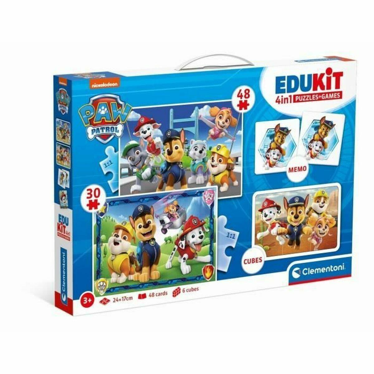 Clementoni EduKit 4-i-1 puslespil og spil - Paw Patrol