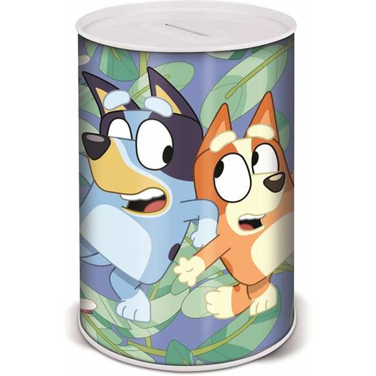 Bluey sparegris - Blå motivbøtte til børneopsparing