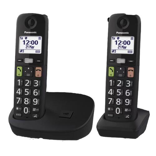Trådløs telefon Panasonic KX-TGU112EXB Sort