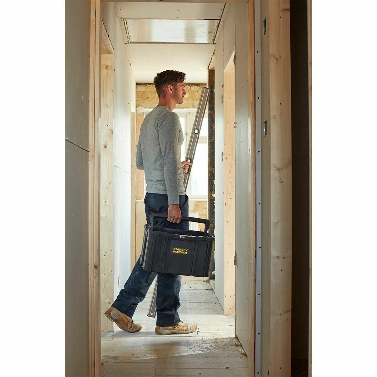 Stanley værktøjskasse - sort, polypropylen, 1 rum