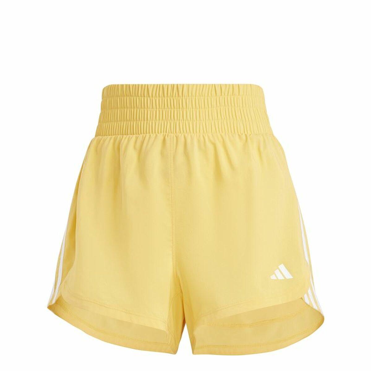 Adidas Essentials Pacer Wvn High sportsshorts dame - Gul, M