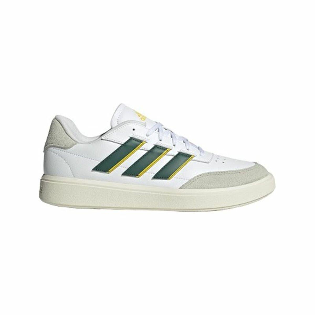 Adidas Courtblock herresneakers - Hvid/Grøn, str. 40 2/3