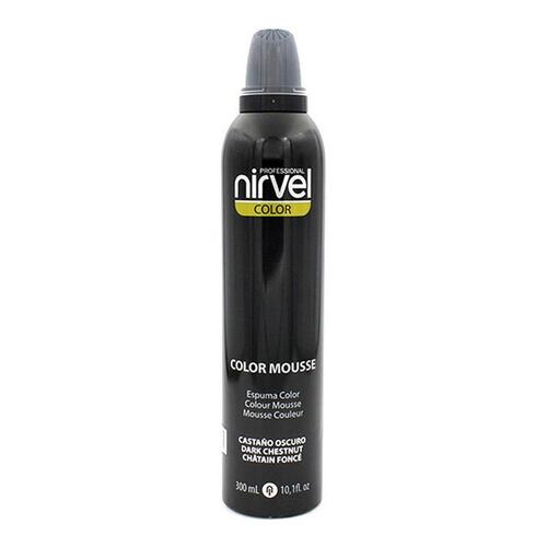 Skum til at give Volumen Color Mousse Nirvel Color Mousse Mørk Kastanje (300 ml)