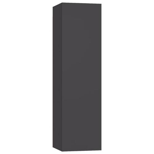 Tv-bord 30,5x30x110 cm konstrueret træ grå