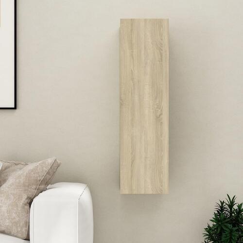 Tv-bord 30,5x30x110 cm konstrueret træ sonoma-eg