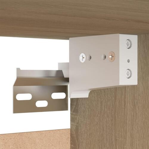 Tv-bord 30,5x30x110 cm konstrueret træ sonoma-eg